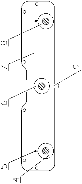 Device for passing of lifting steel wire rope of ash hopper of wall plastering machine