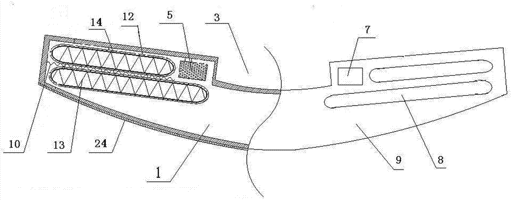 A nasal air filter device that is worn without touching the face