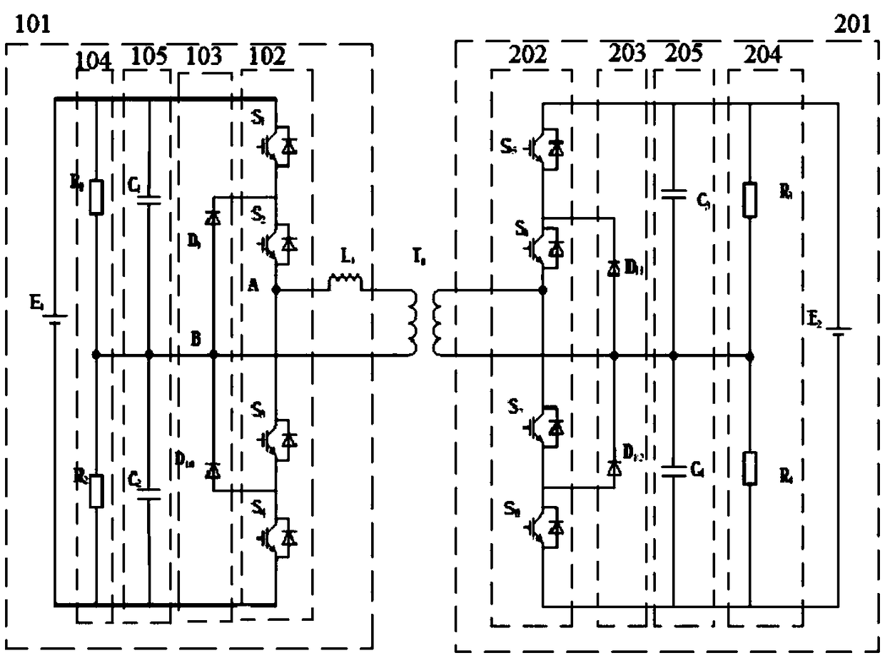 A bidirectional DC converter power loop topology suitable for three-level double half-bridge