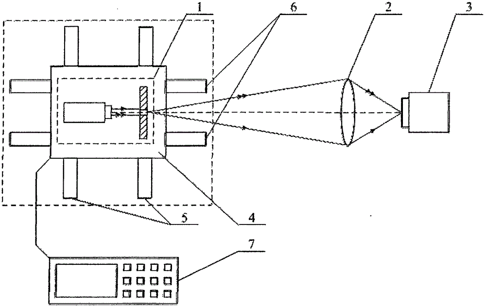 Image sensor pixel pitch measurement method and device using uniform moving point target