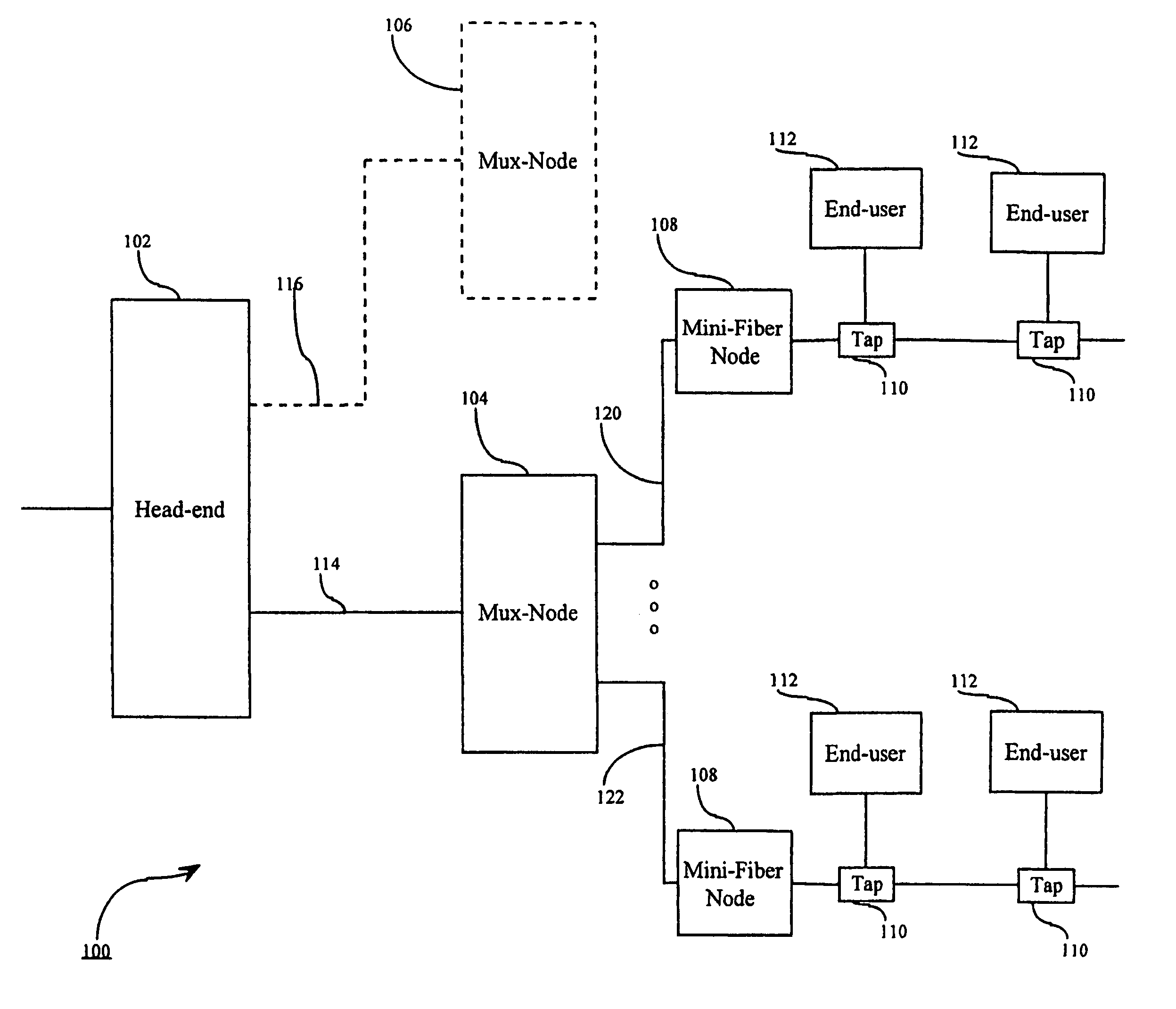 Fiber and wire communication system