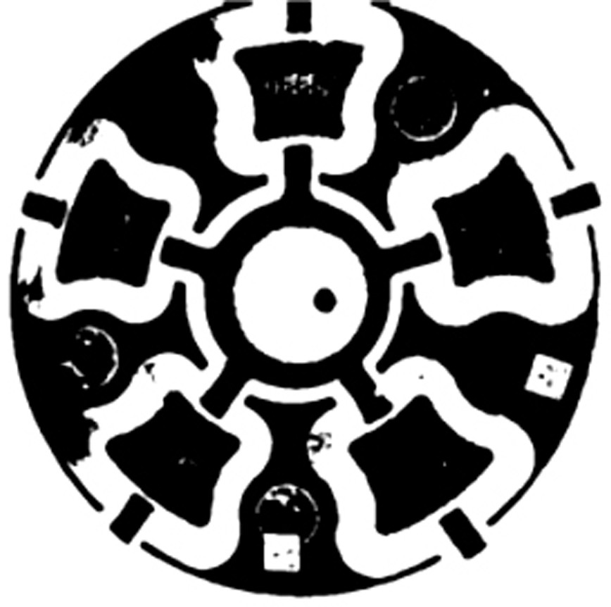 A positioning method for automatically selecting the feasible area for wheel two-dimensional code coding