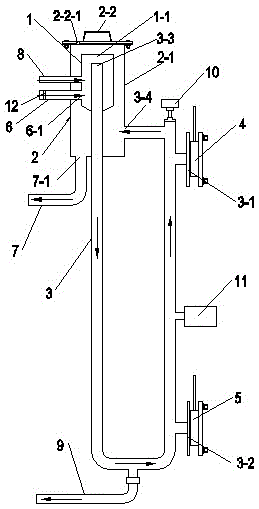 On-line continuous concentration detection device for printing and dyeing process liquid