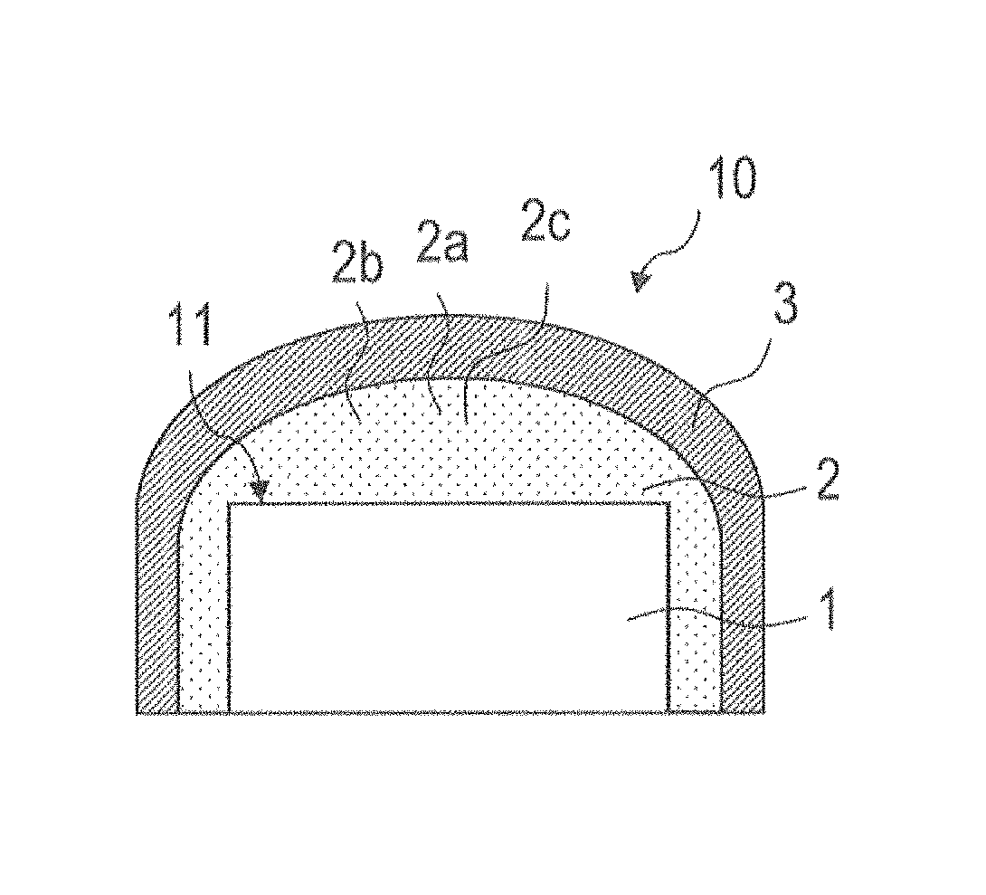 Conversion element, component and process for producing a component