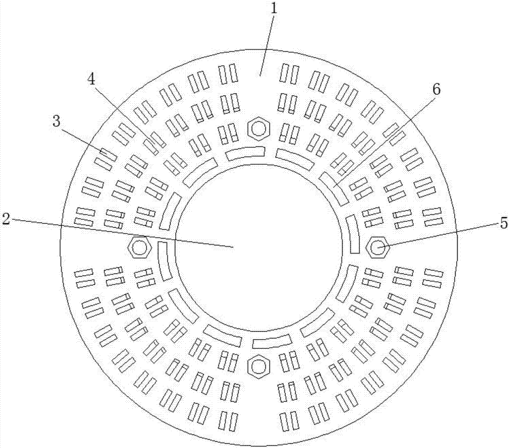 Integral-injection-molded brush disc