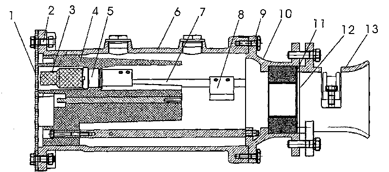 Mine flameproof high-voltage cable connector