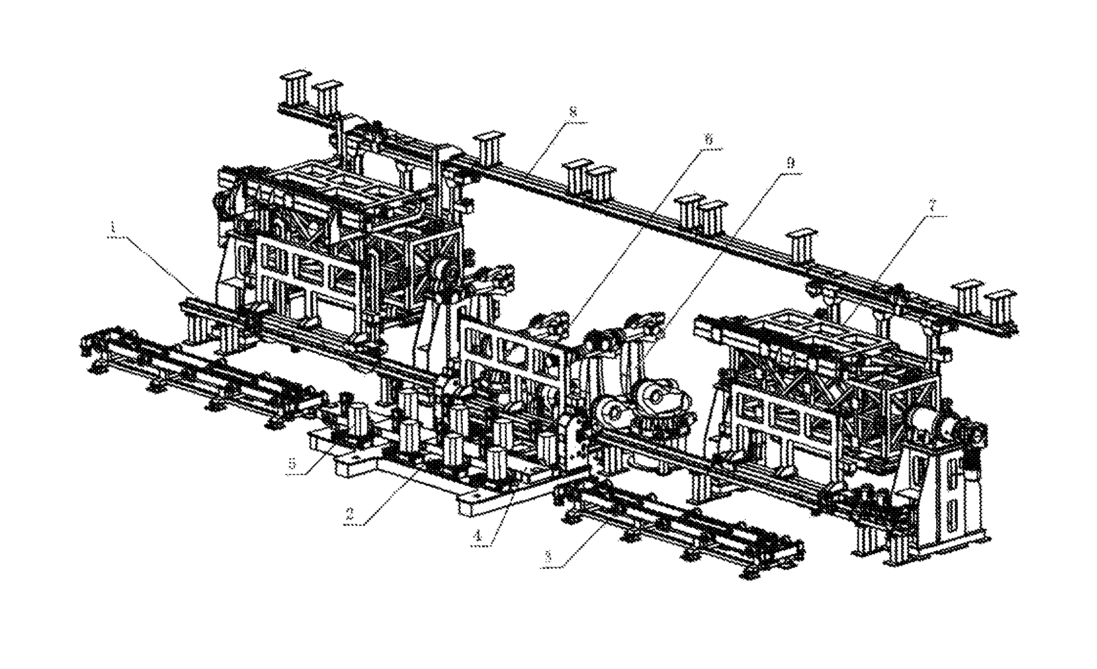 Multi-vehicle model collinear flexible framing system