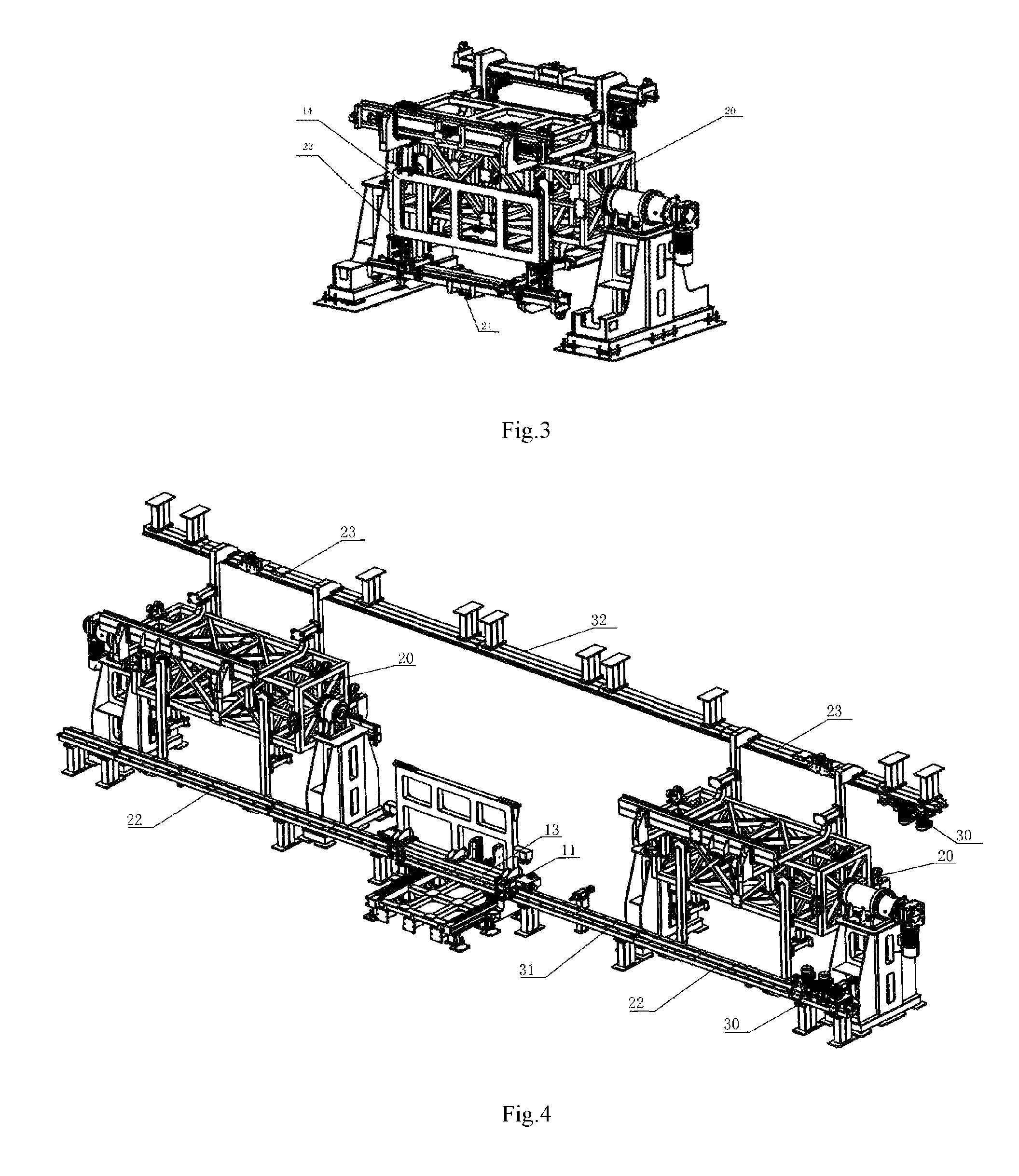 Multi-vehicle model collinear flexible framing system