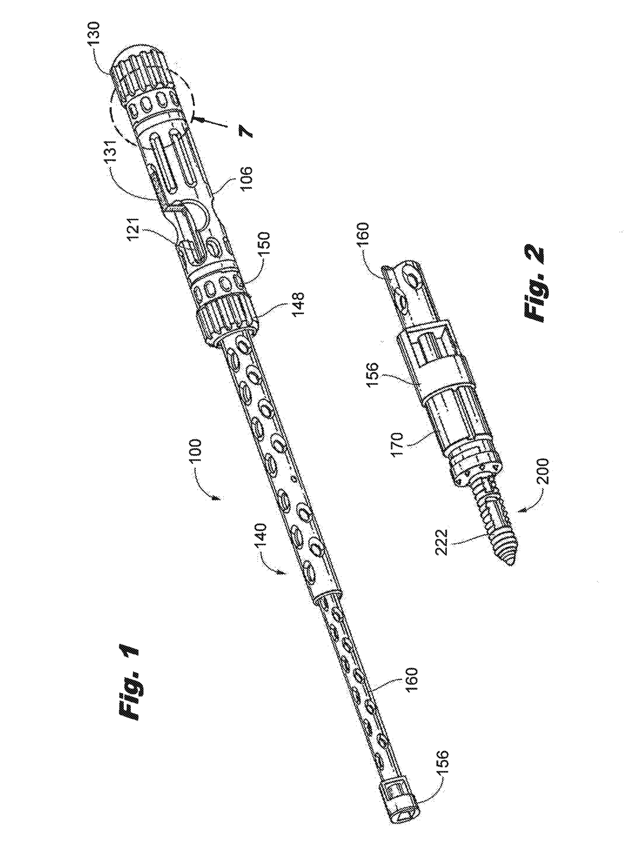 Interspinous implant insertion instrument with staggered path implant deployment mechanism