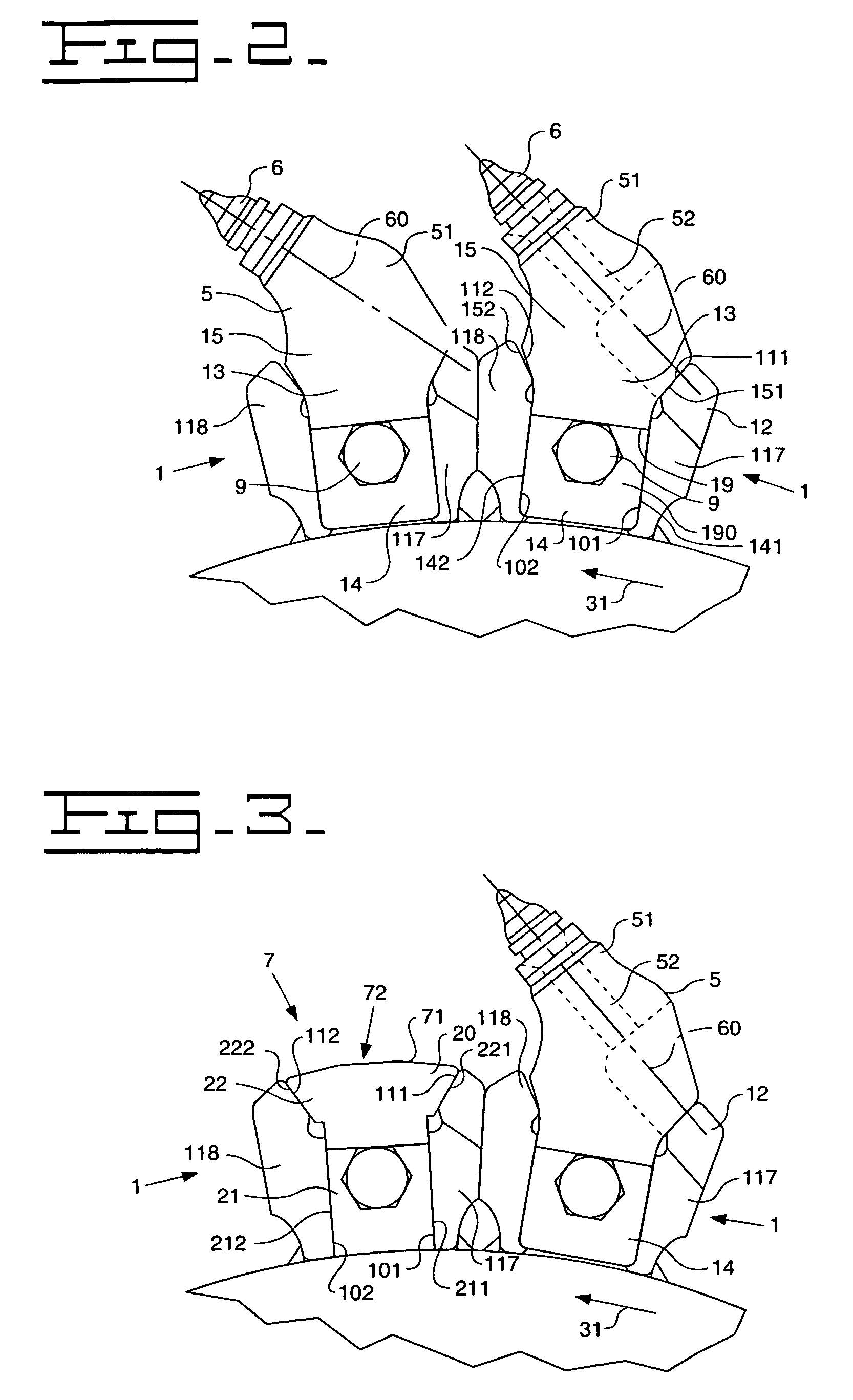 Support base for toolholder of a milling drum