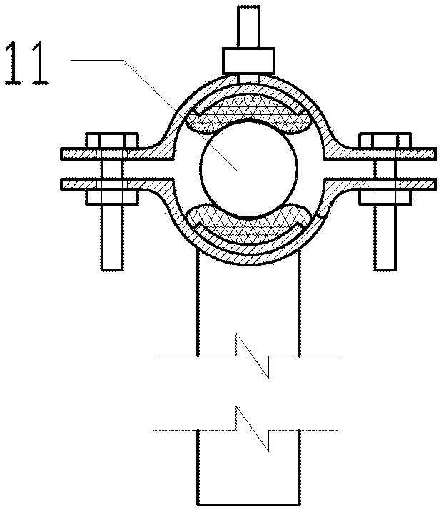 Clamp for crop stem bending test