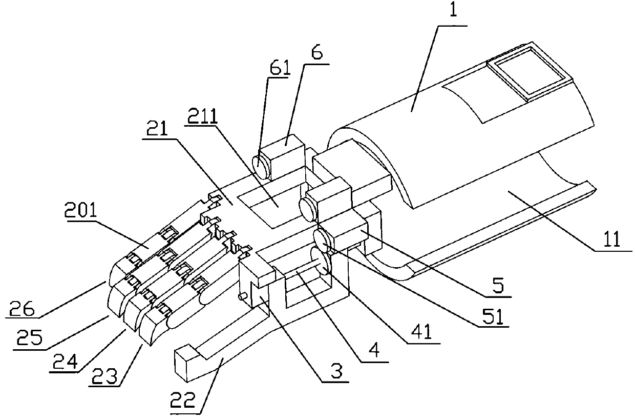 Wearable hand mechanical exoskeleton with auxiliary grasping and rehabilitation training functions