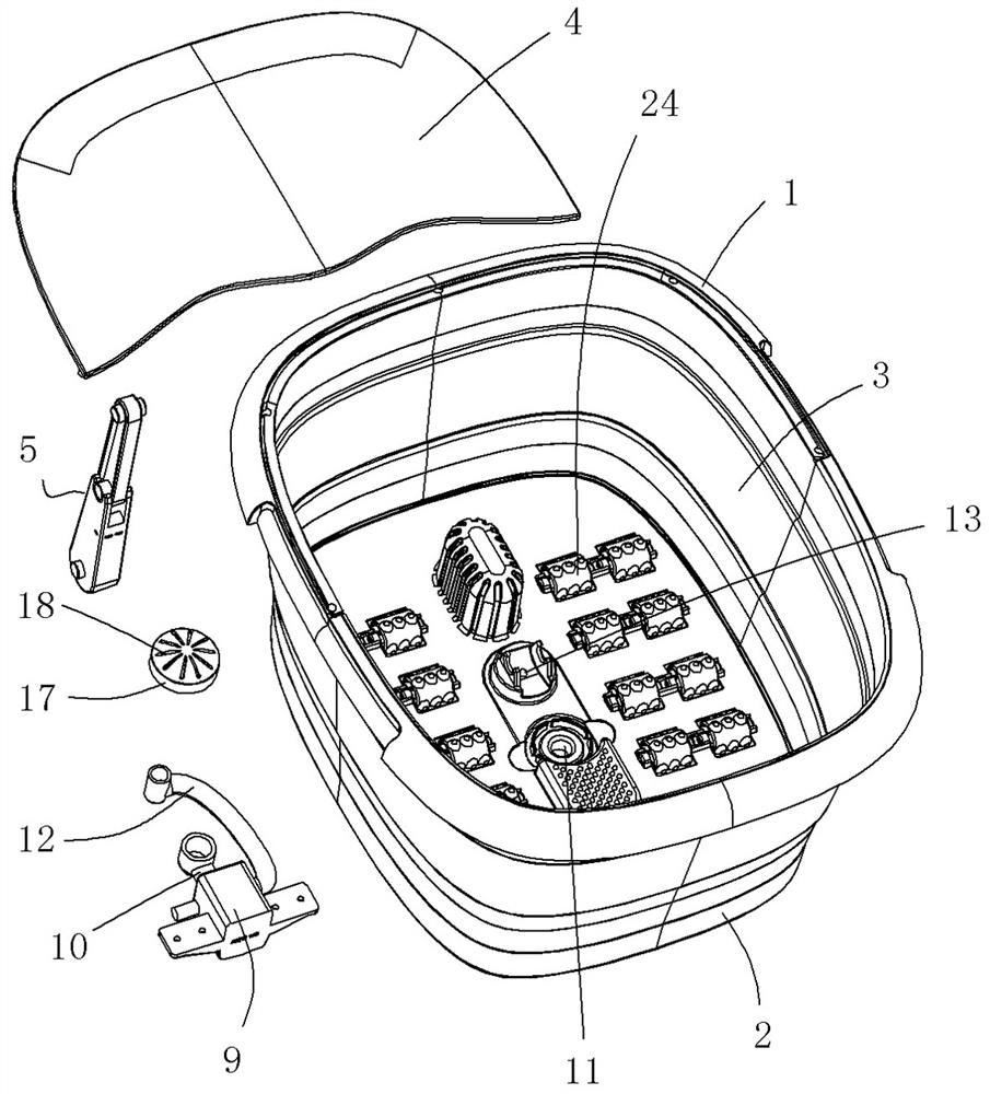 Foldable foot tub