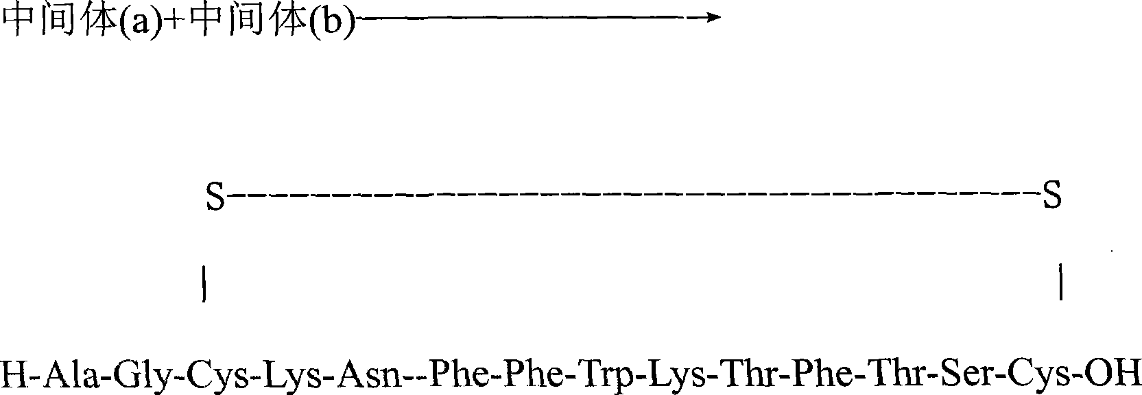 Method of preparing tetradecapeptide somatostatin