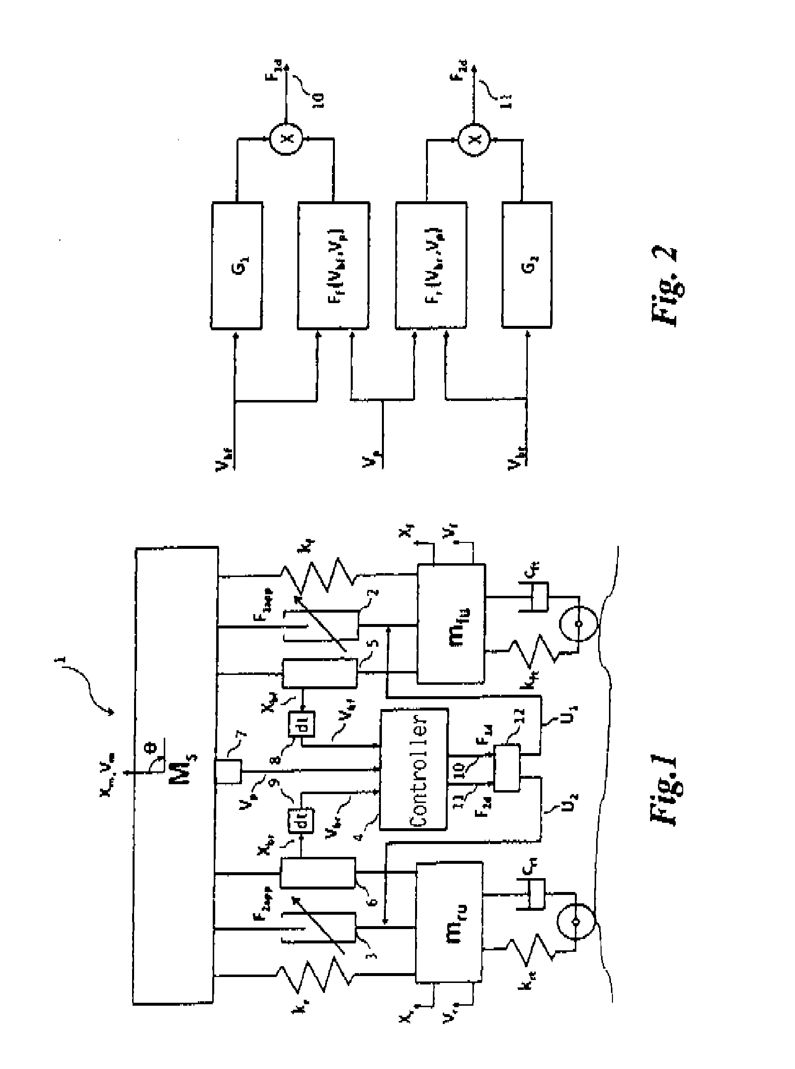 Method and apparatus for controlling a semi-active suspension system for motorcycles