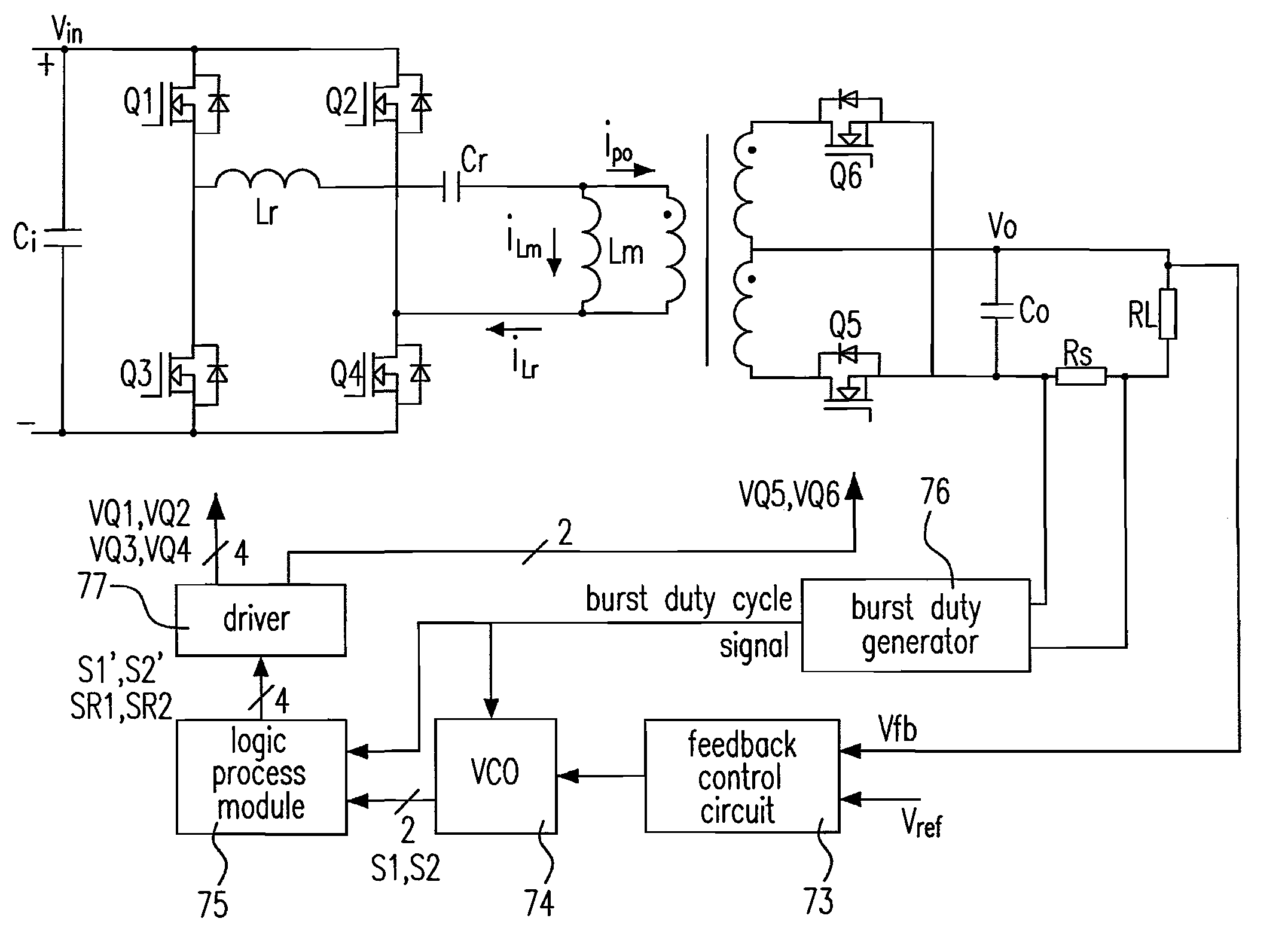 Synchronous rectification circuit having burst mode controller and controlling method thereof