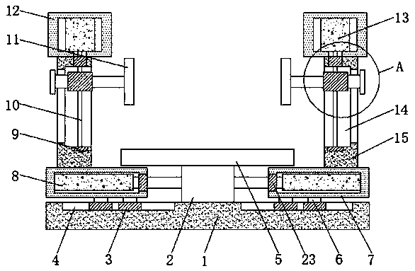 Heavy mechanical equipment clamping device