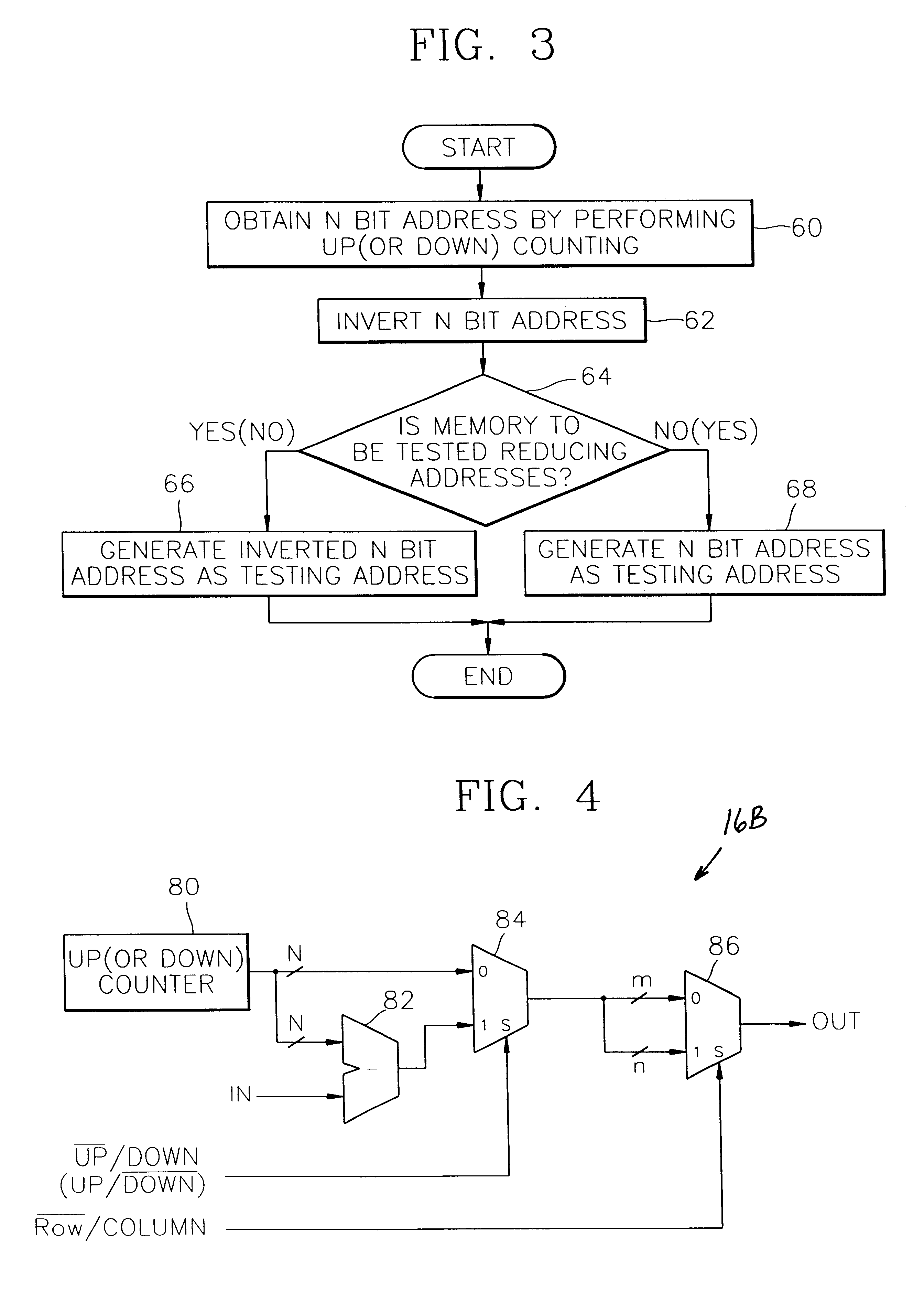 Apparatus and method for generating addresses in a built-in self memory testing circuit