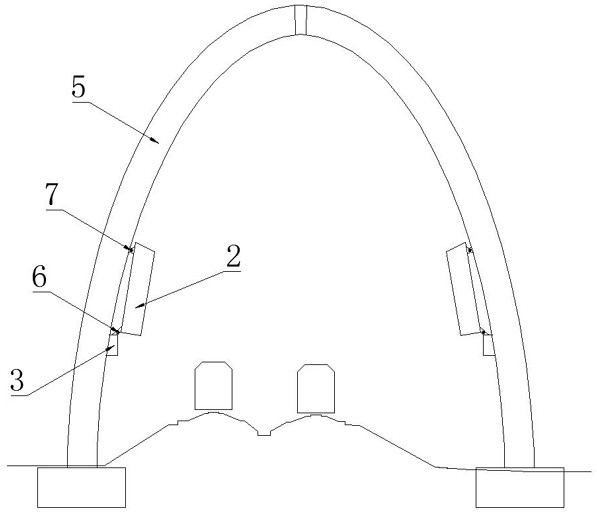 Arch-supported cable-stayed bridge beam vertical rotating and lowering closure method and bridge structure used in cooperation with same