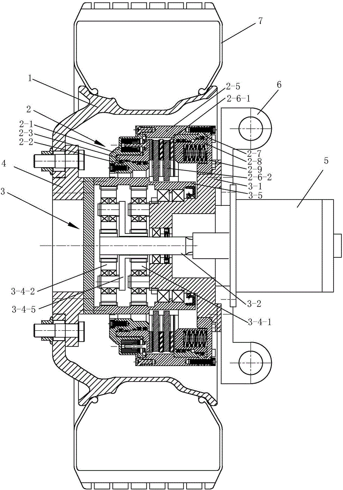 Transmission and braking integrated device for vehicle