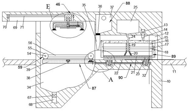 A powder printing device