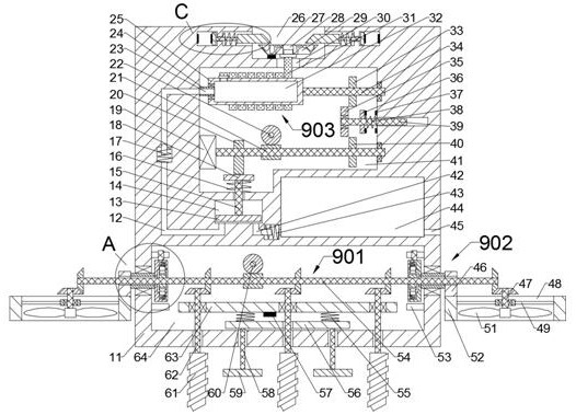 Underwater detection device convenient for accurate positioning and fixing