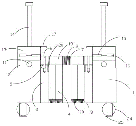 Stacking and loading machine for large-sized flanges