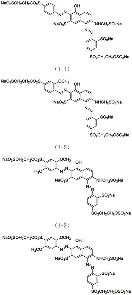 Red reactive dye and preparation method thereof