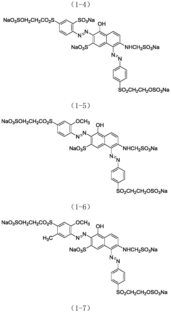 Red reactive dye and preparation method thereof