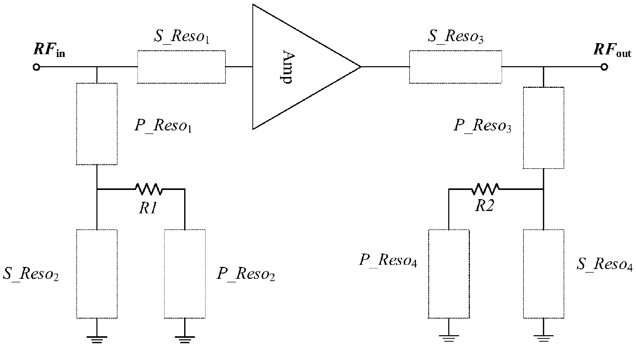 No-reflection microwave amplification device