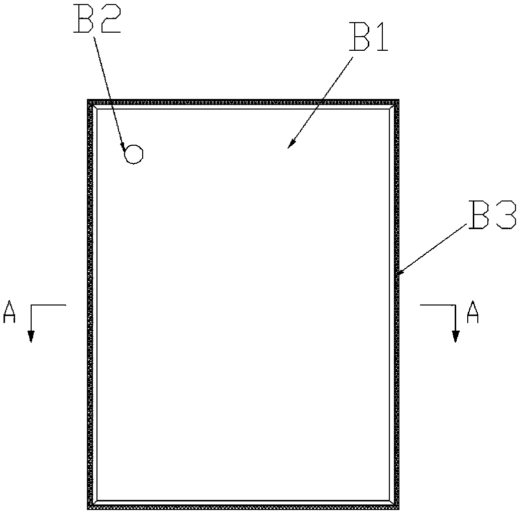 Double-film inflated bag and manufacturing method thereof