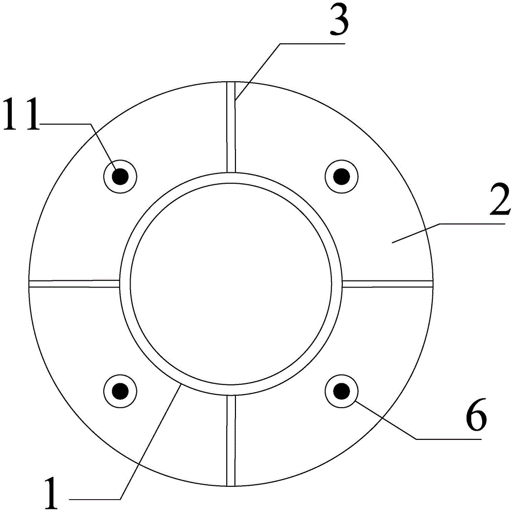 Foundation ring structure and construction method of anti-overturning wind turbine