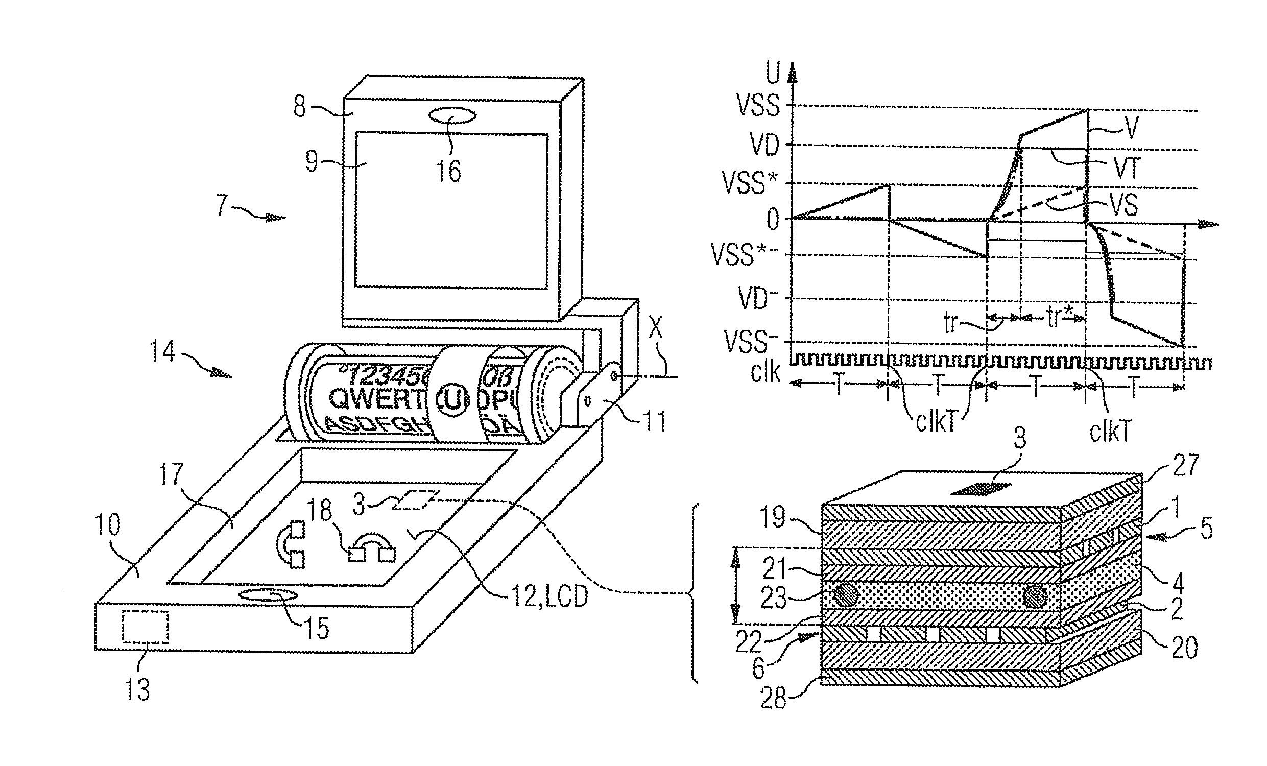 LCD Circuit and A Method For Triggering At Least One Pixel Of A Liquid Crystal Display