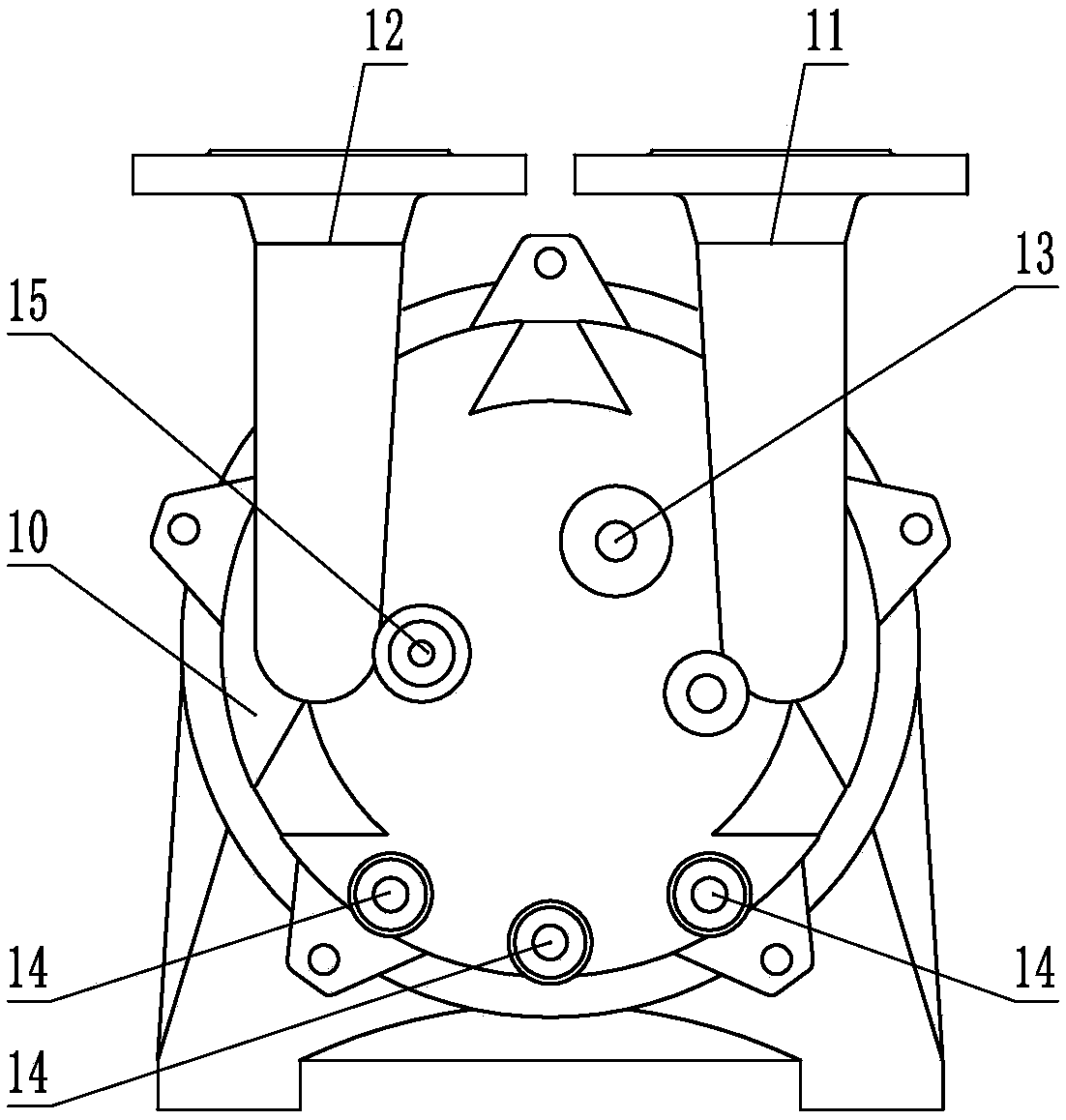 Anti-corrosive anti-wear water-ring vacuum pump