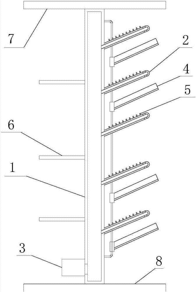 Anti-collision wind suction type water dripping frame