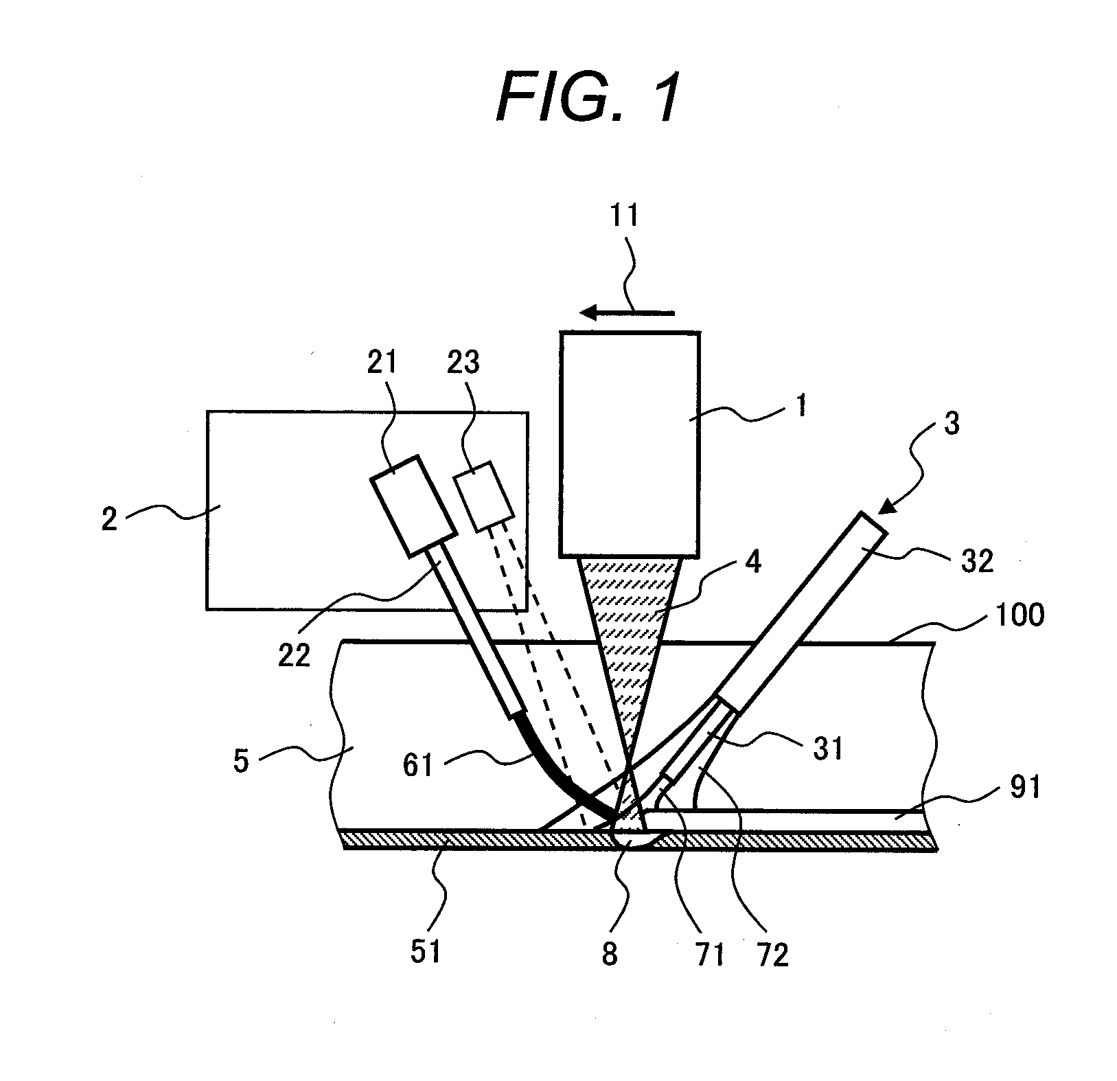 Laser narrow groove welding apparatus and welding method