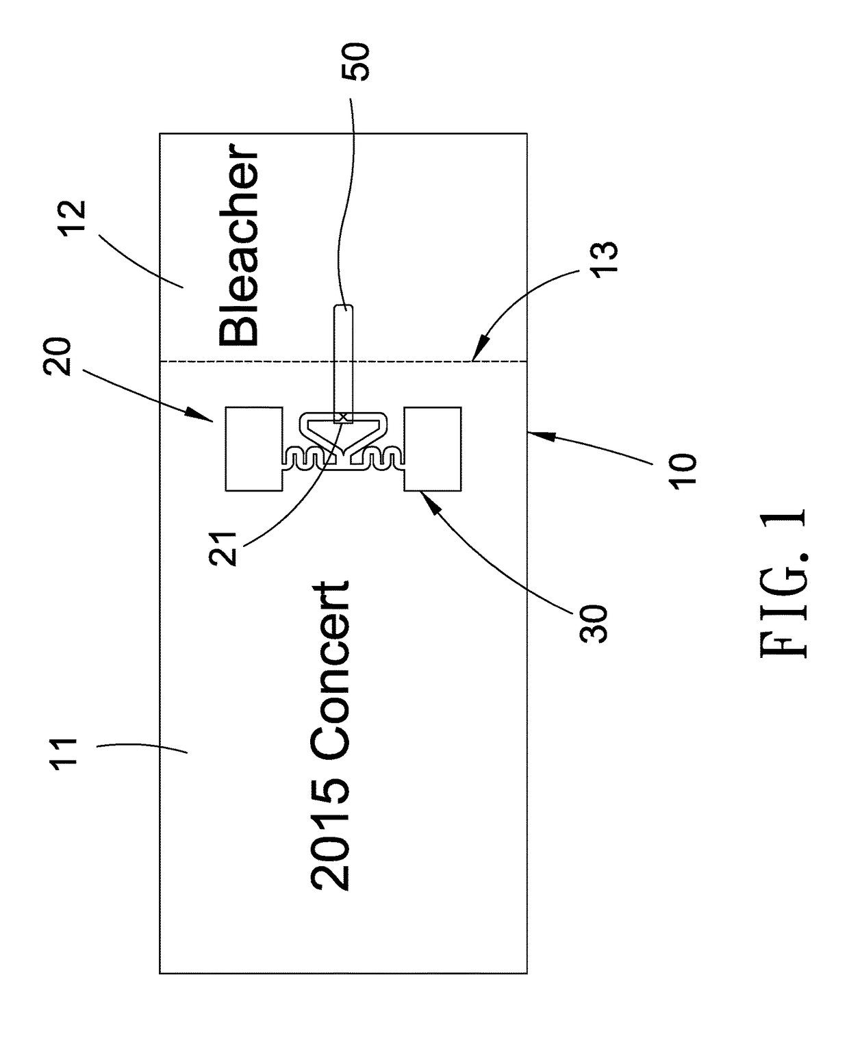 Identifiable ticket and monitoring system therefor