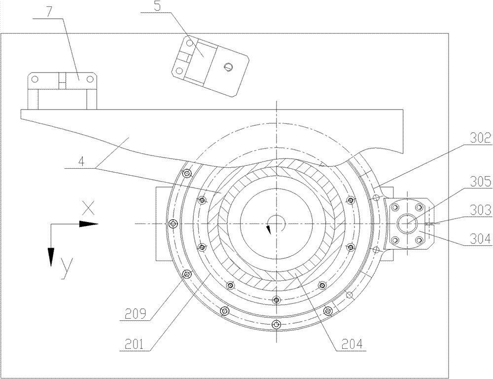 Illumination module movement device