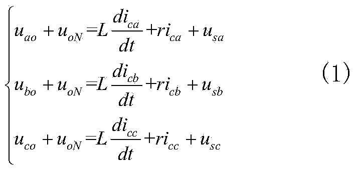 Three-phase four-switch APF switching control method based on Lyapunov