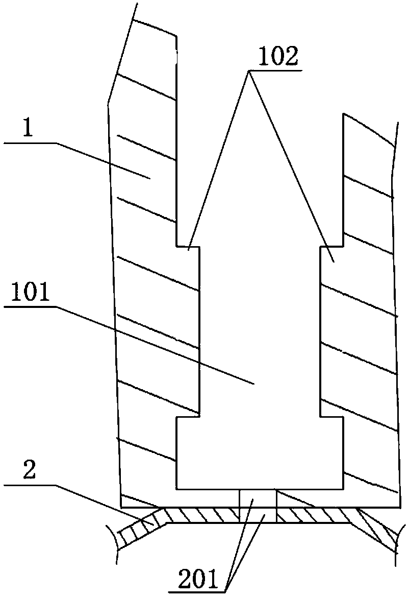 Fast dismounting and mounting structure of rear housing of electronic device