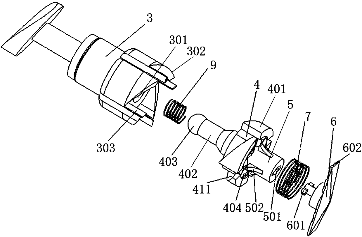 Fast dismounting and mounting structure of rear housing of electronic device