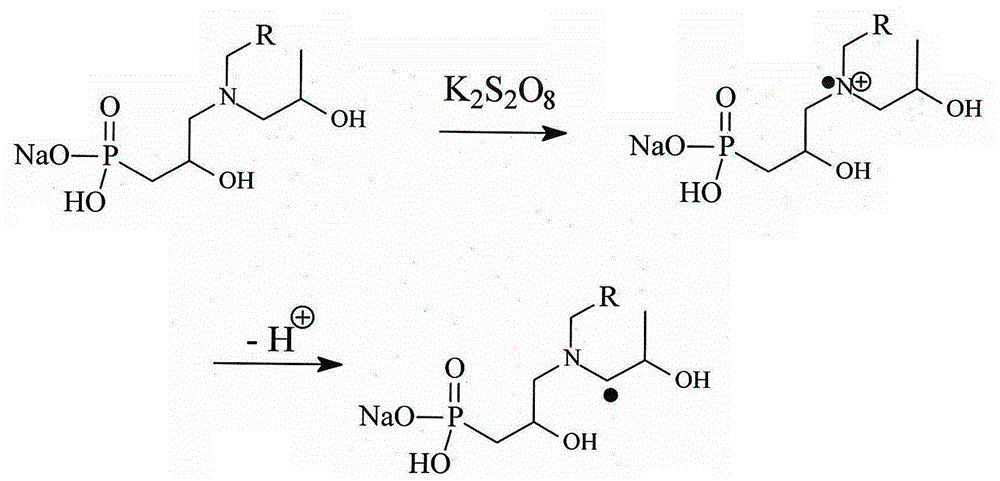 Diphosphonate interface initiator and preparation method thereof