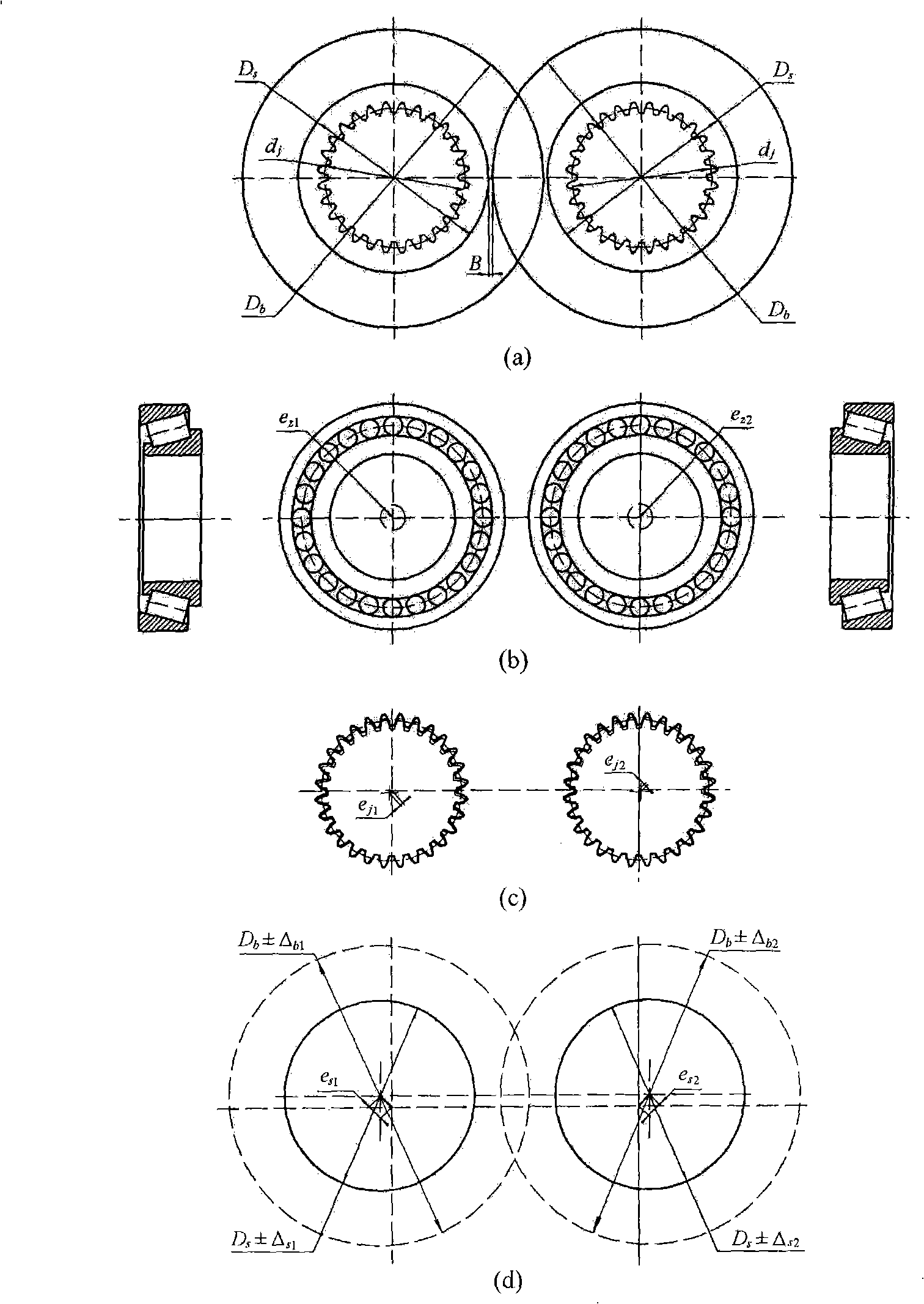 Double-screw pulp-milling mechanism statistical tolerance design method