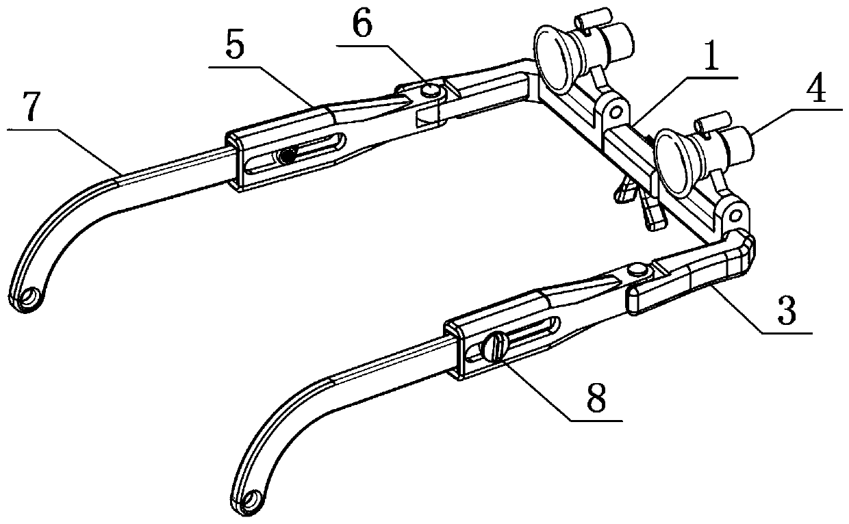 Glasses for auxiliary maintenance of precision instrument