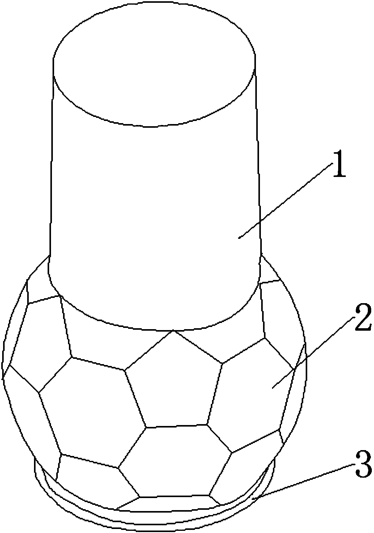 A special-shaped football cup