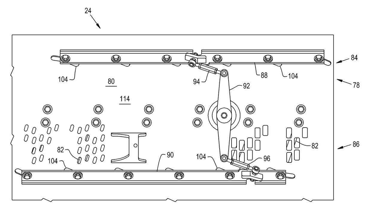 Control system and method for controlling two banks of adjustable vanes on a cylindrical rotor cage of an agricultural harvester