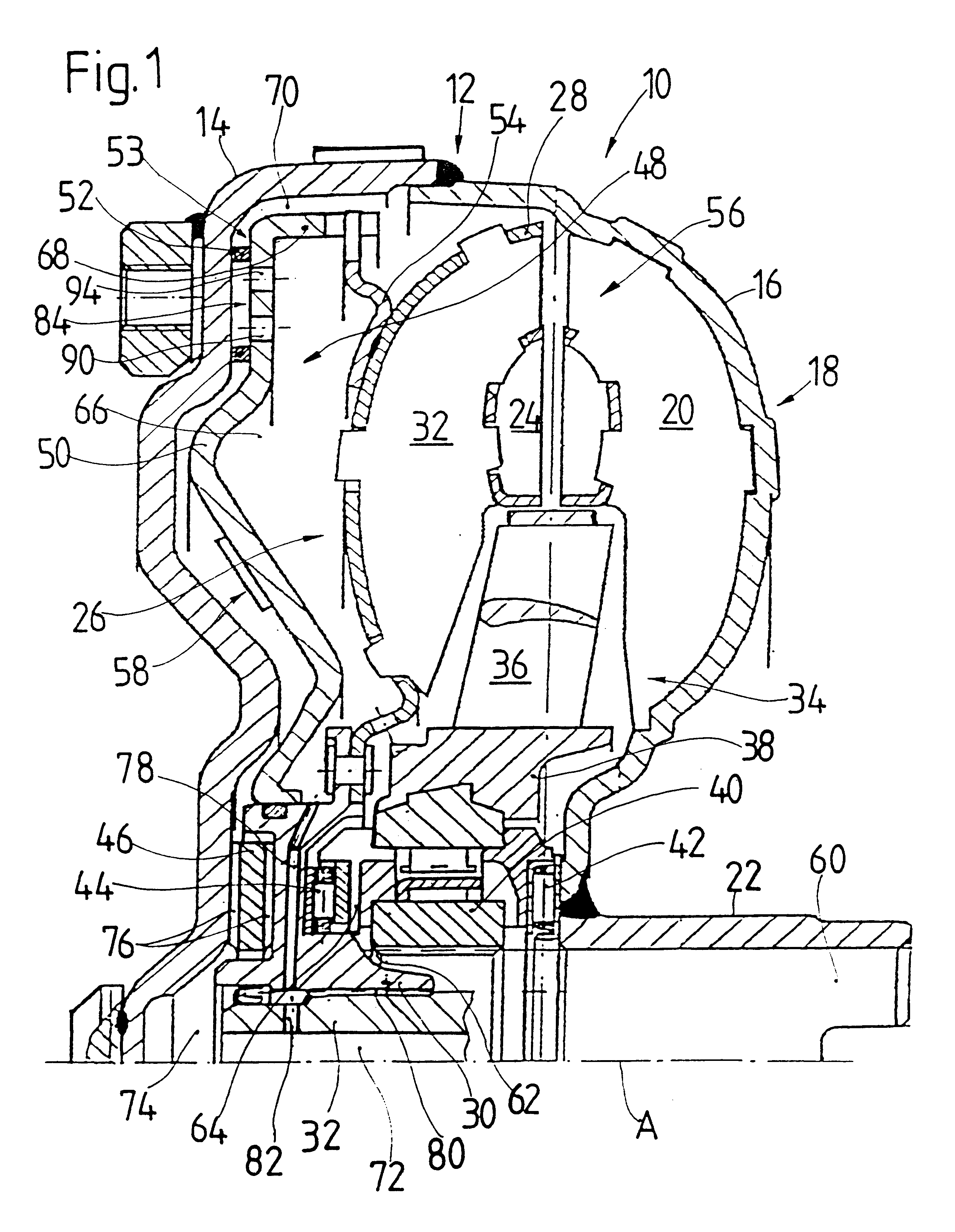 Hydrodynamic coupling device