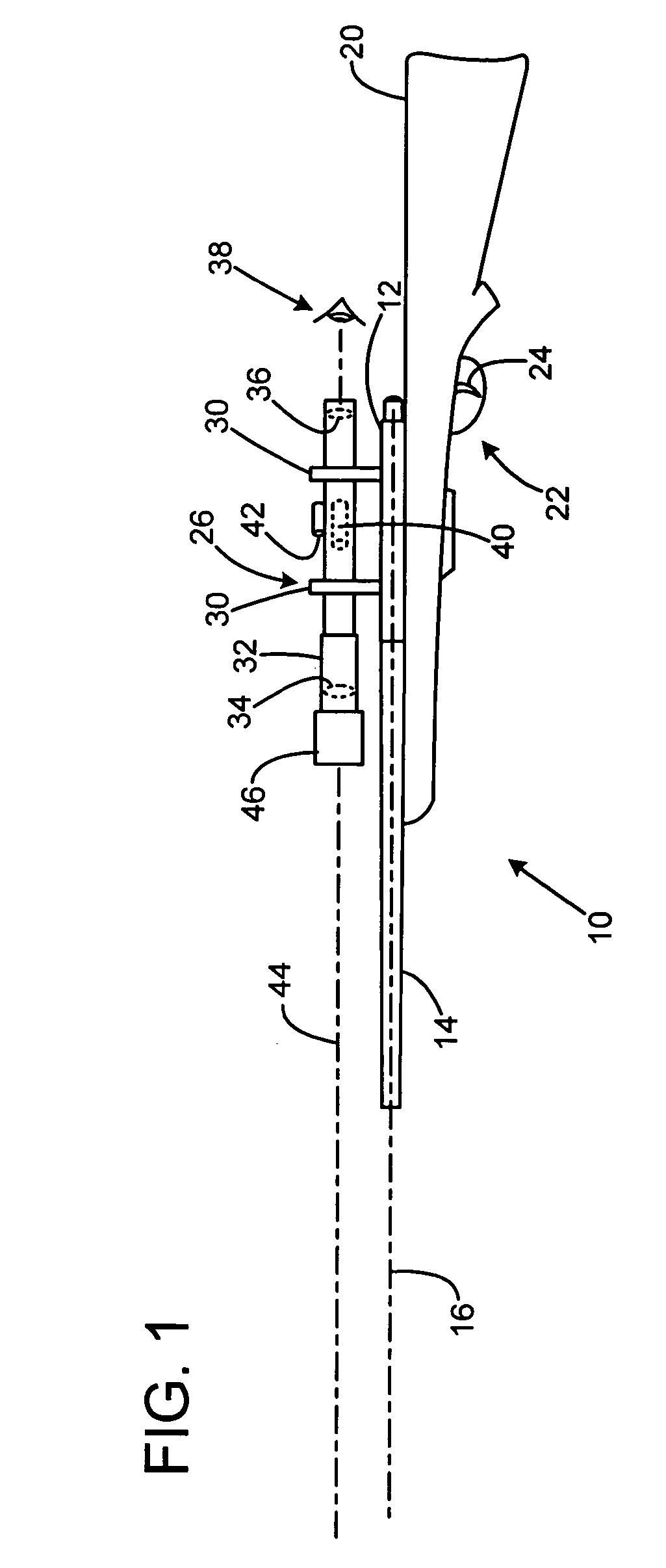 Riflescope with image stabilization