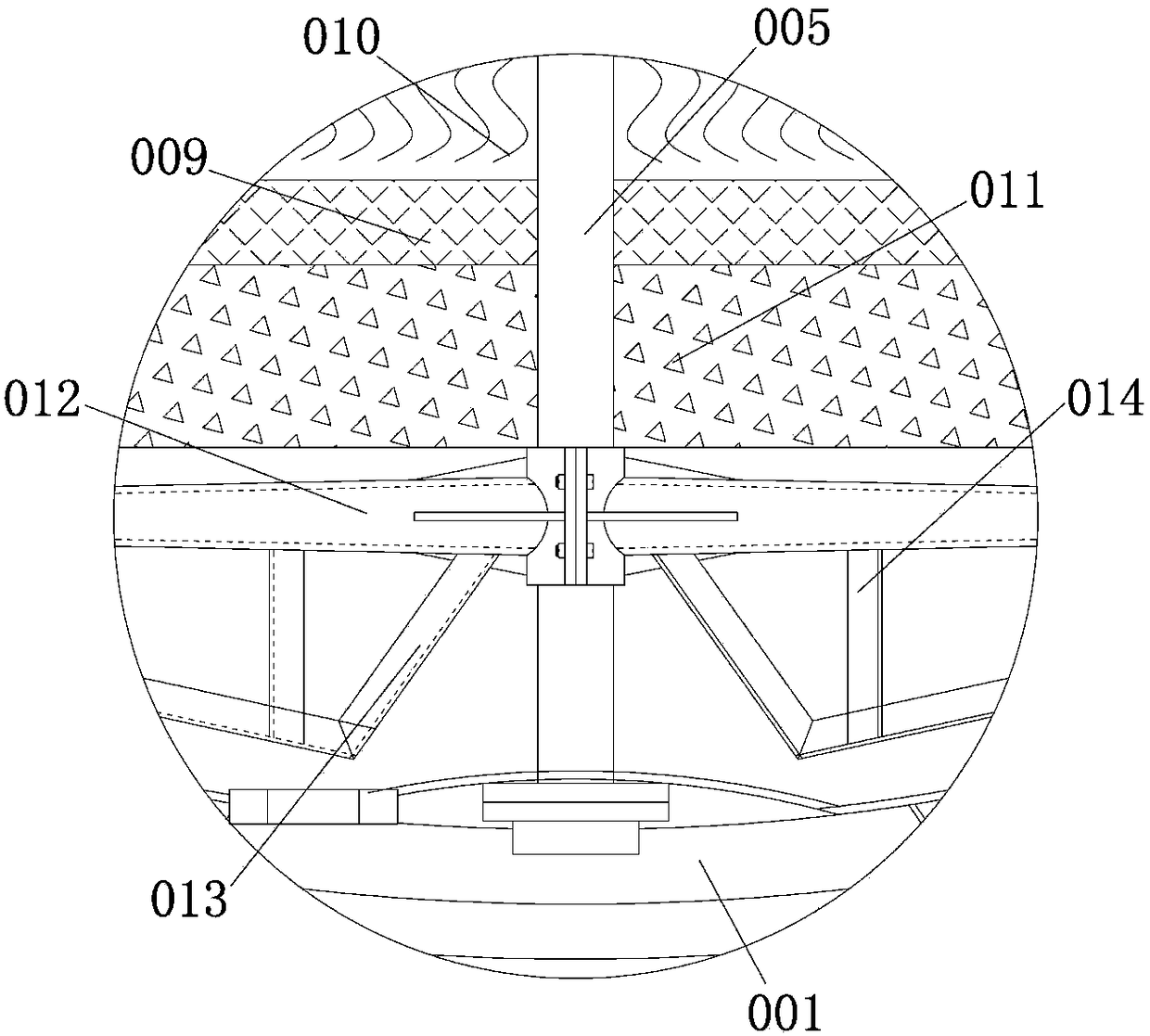 Novel tank type biological degradation sewage treatment robot