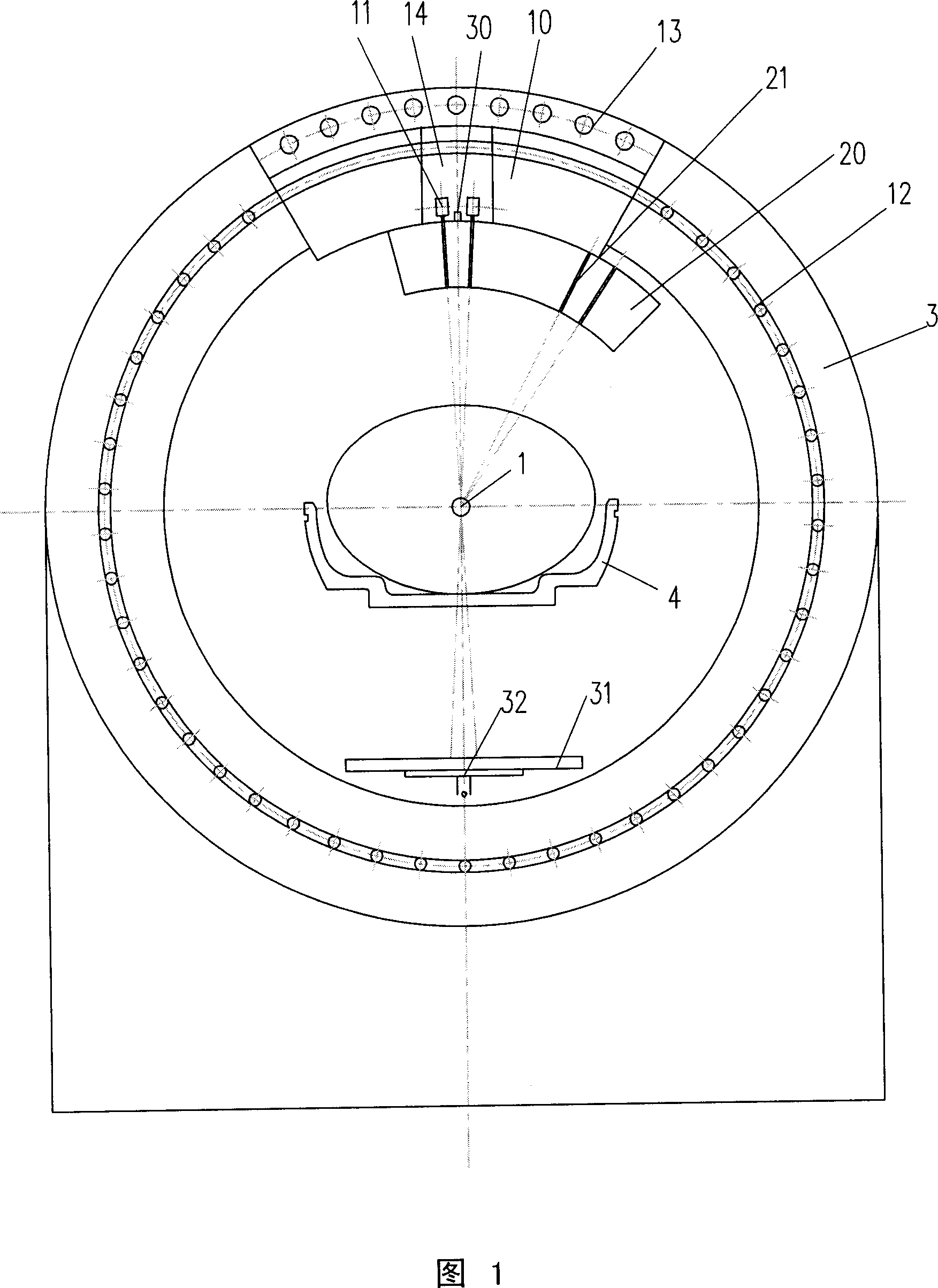 Radiation therapeutical device